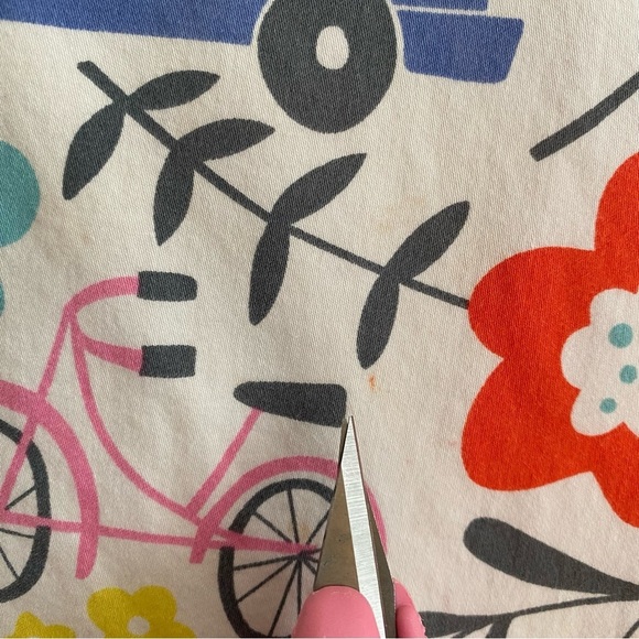 Mini Boden Colorful Vehicles Bikes Floral Print Long Sleeve Dress 9 - Picture 12 of 16